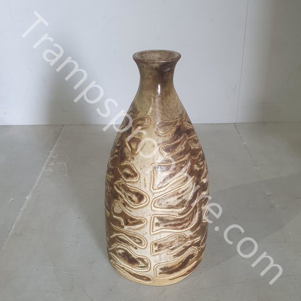 Brown Mid Century Pottery Vase