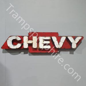 Large Metal Chevy Sign