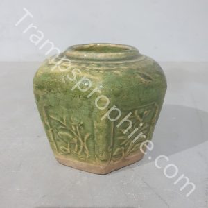 Decorative Green Ceramic Pot