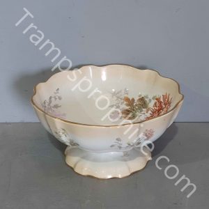Floral Ceramic Footed Bowl