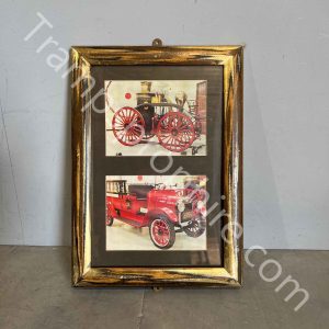 Framed Vintage Fire Engines Picture
