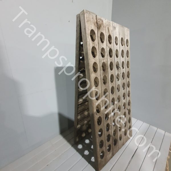 Large Wooden Folding Champagne Rack