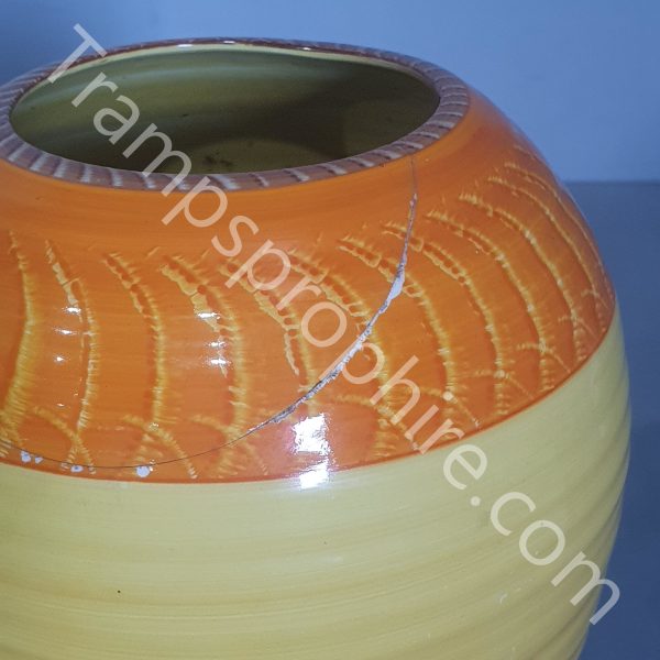 Orange and Yellow Ceramic Vase
