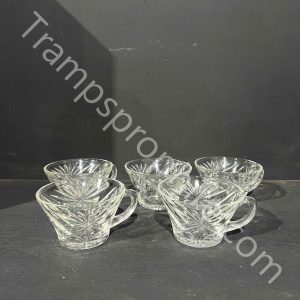 Glass Punch Bowl Cups