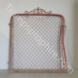 Red Chain Link Gate