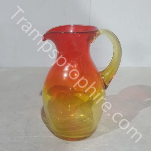 Red Ombre Glass Pitcher