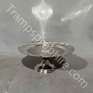 Silver Cake Plate Stand