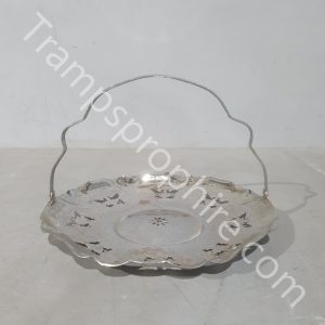 Silver Serving Plate With Handle