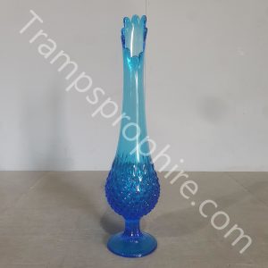 Tall Blue Glass Vase