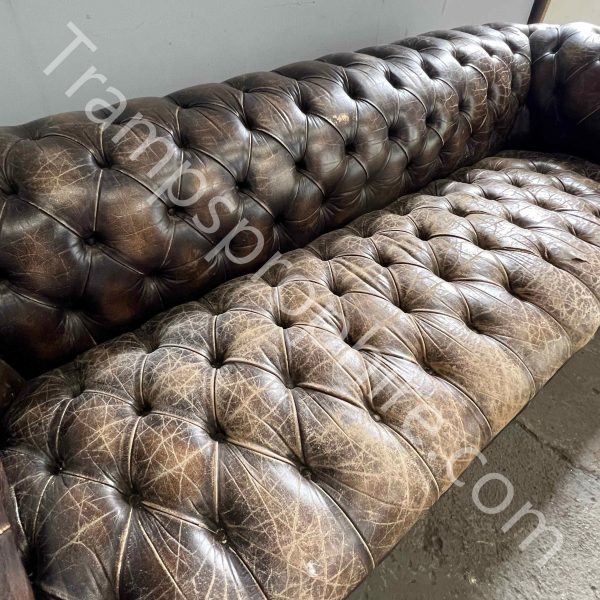 Brown Chesterfield Leather Sofa