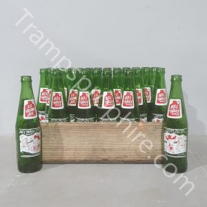 Hill Billy Brew Soda Bottles and Crate