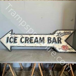 Ice Cream Arrow Sign