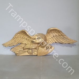 Large Metal Gold Eagle Plaque