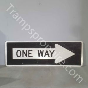 Large Reflective One Way Road Sign