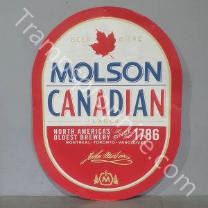 Molson Canadian Beer Metal Sign