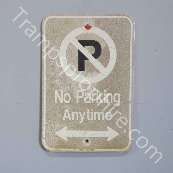 No Parking Any Time Road Street Sign