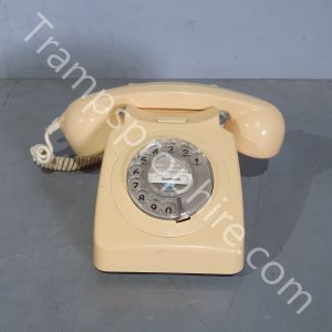 Pale Yellow Rotary Dial Phone