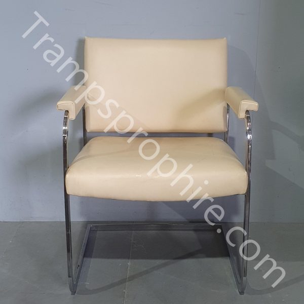White and Chrome Chair