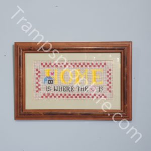 Framed Embroidered Home Picture