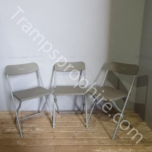 Grey Plastic Folding Chairs