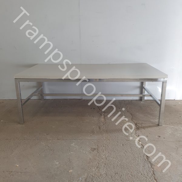 Grey and Chrome Table