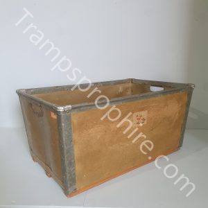 Metal Trimmed Cardboard Crate