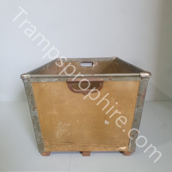 Metal Trimmed Cardboard Crate