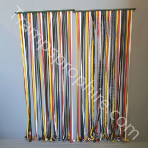 Multi-Coloured Plastic Door Curtain