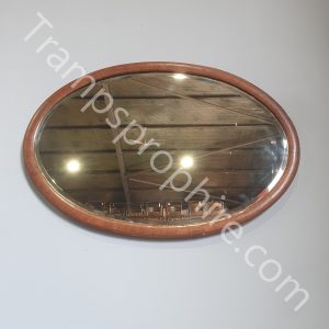 Oval Wooden Mirror