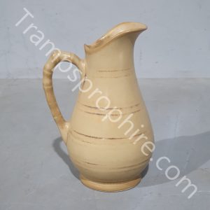 Small Brown Ceramic Pitcher
