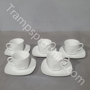 White Cups and Saucers