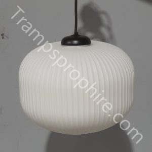 White Glass Pendant Light