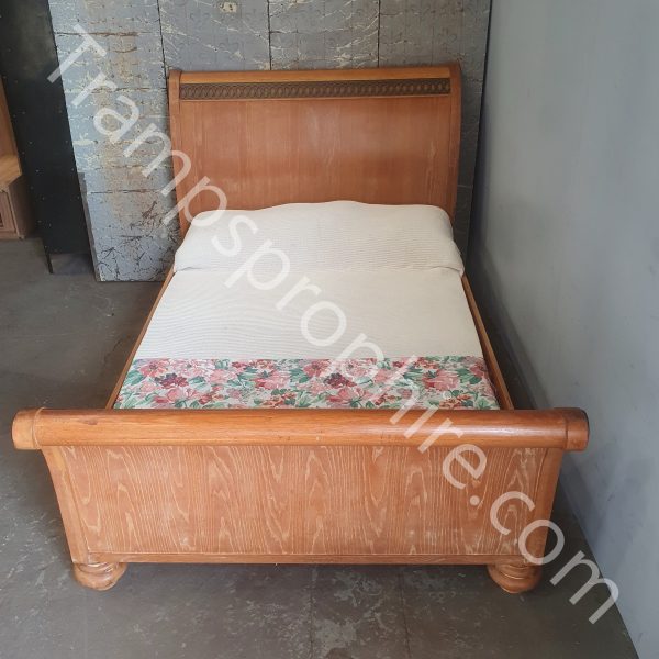 Wooden Sleigh Bed