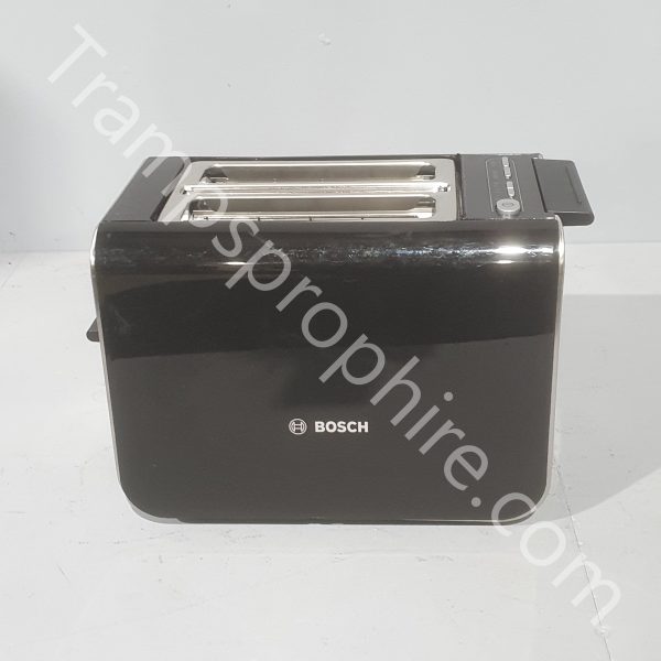 Black and Chrome Electric Toaster