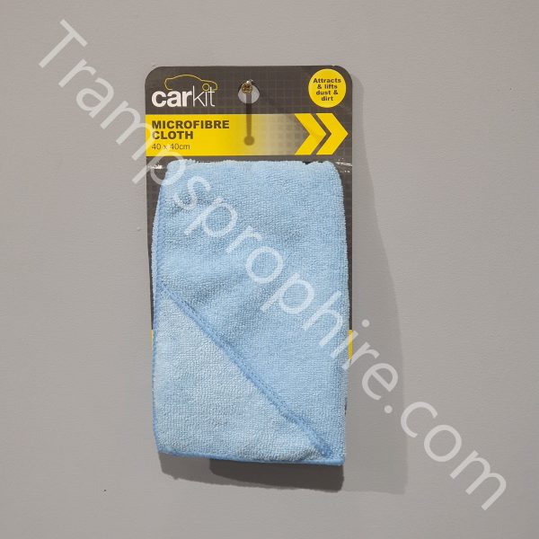 Blue Car Microfibre Cloth