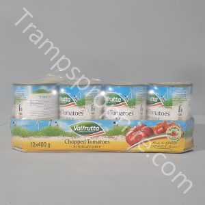 Crate of Canned Chopped Tomatoes