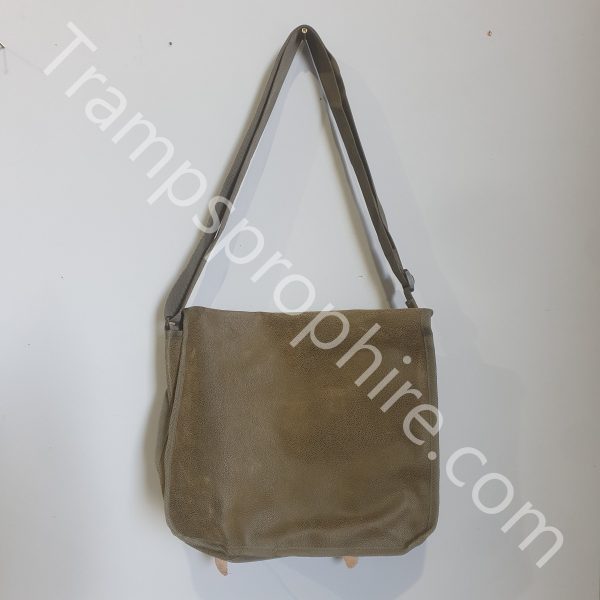 Green Leather Satchel Bag