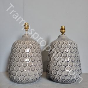 Grey Porcelain Table Lamps