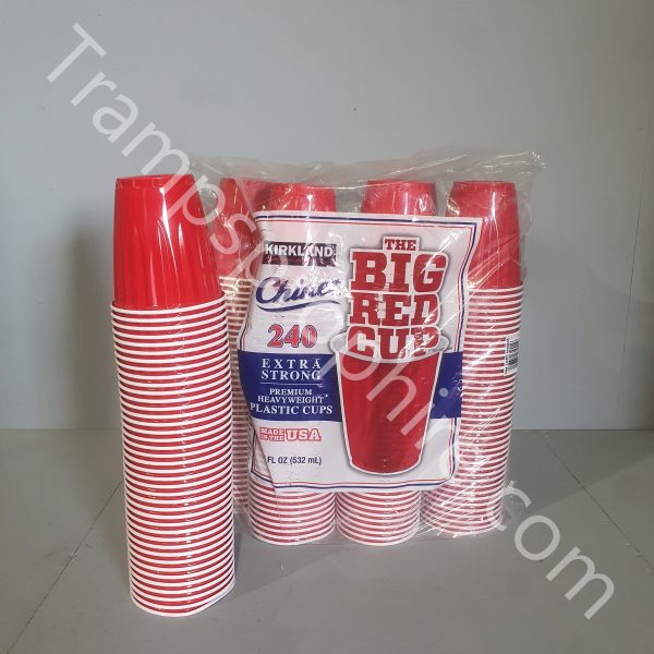 Pack of Big Red Plastic Cups