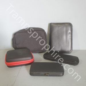 Assorted Small Black Pouches and Cases