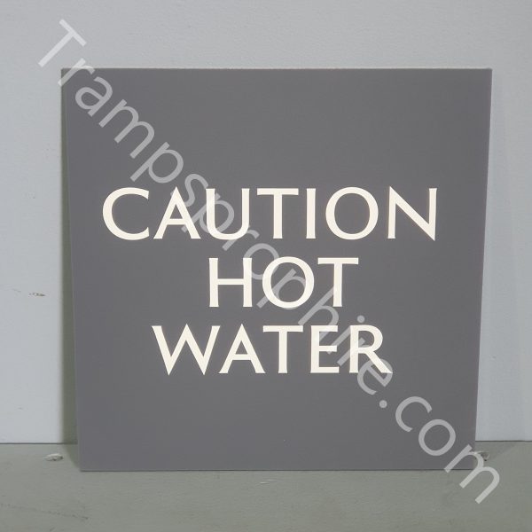 Caution Hot Water Sign