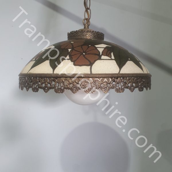 Floral Glass Ceiling Light