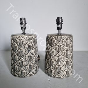 Grey Ceramic Lamp Base