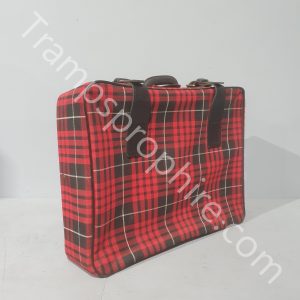 Red Tartan Suitcase