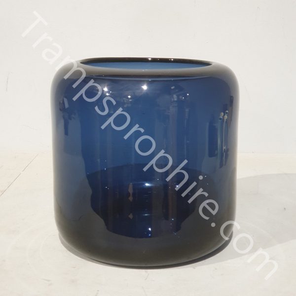 Blue Glass Pot
