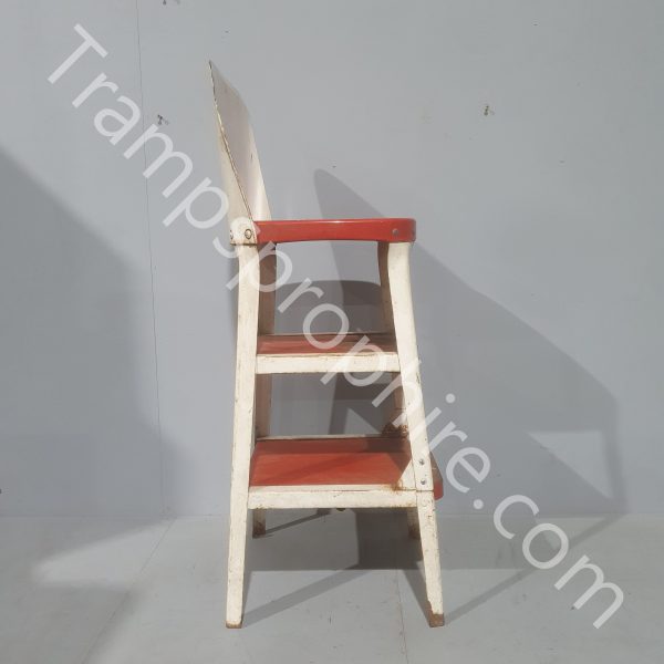 Red And White Step Stool