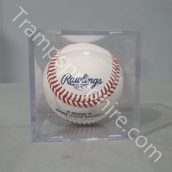 Autographed Baseball In Perspex Case