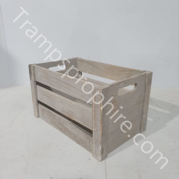 Small White Wooden Crate