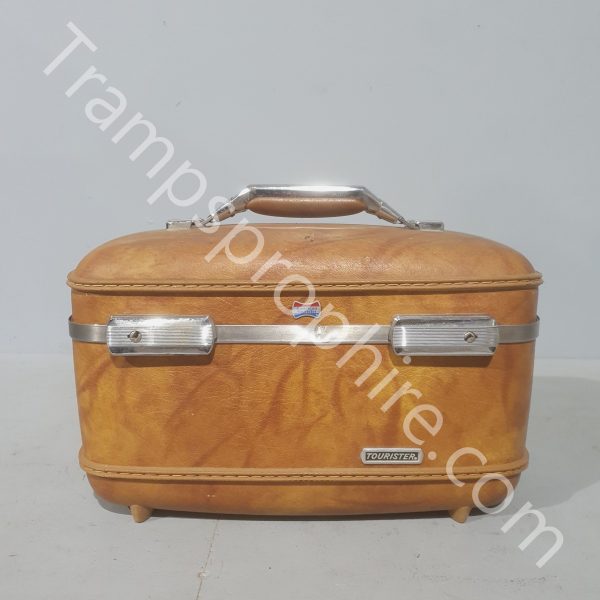 Vintage Tan Tourister Suitcase