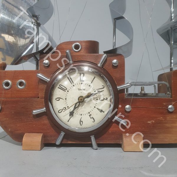 Wooden Ship Clock